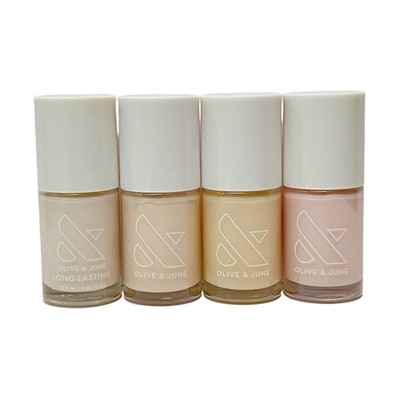 Olive & June   Long Lasting Nail Polish   BARE NAILS BUNDLE   4 Full Size