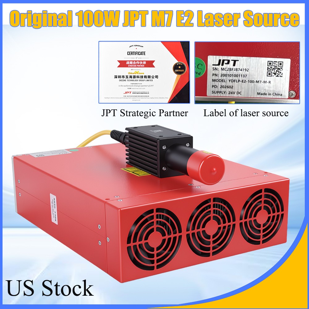 100% Original JPT MOPA M7 100W Laser Source 1064nm Fiber Laser Optical maser US