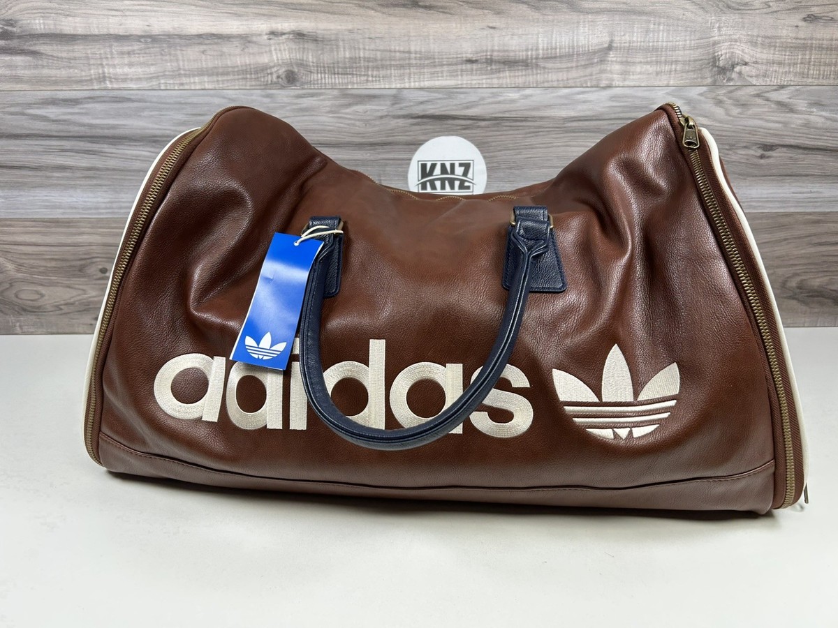 Adidas Originals Garment Bag Luggage Carry-on Brown Blue KF1287