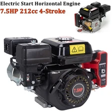 212cc 7.5 HP 4-Stroke Electric Start Horizontal Engine Go Kart Gas Engine Motor