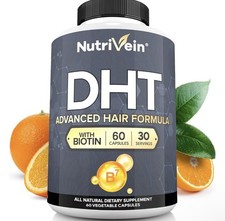 Nutrivein DHT Blocker with Biotin - Boosts Hair Growth  New Follicle Growth