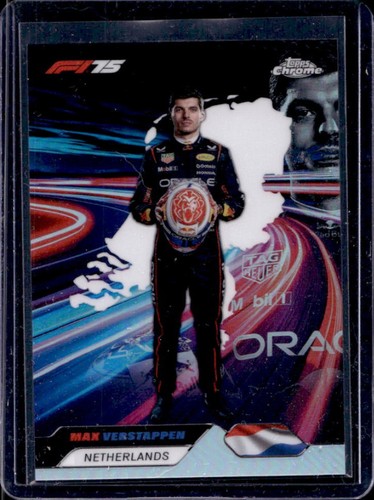2025 Topps Chrome F1 Formula 1 F1 Formula 1 Max Verstappen Neon Nations SP #NN-1