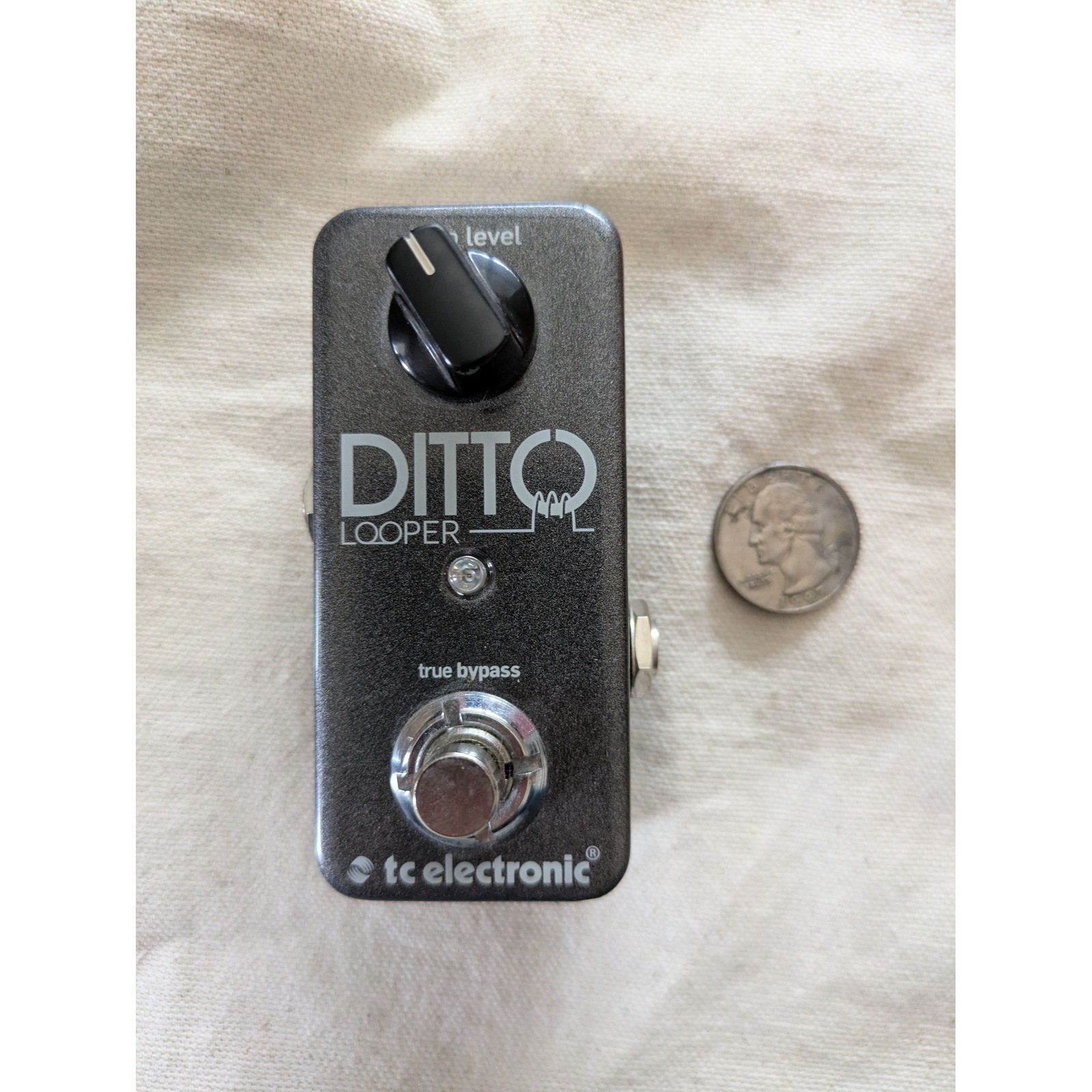 TC Electronic Ditto Boucleur Guitare Effets Pédale True Bypass Foncé Gris Métal