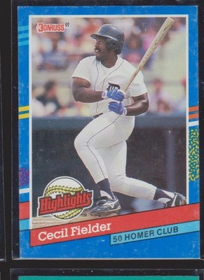 Cecil Fielder Cards Inserts Vintage Premium Collection LOOK