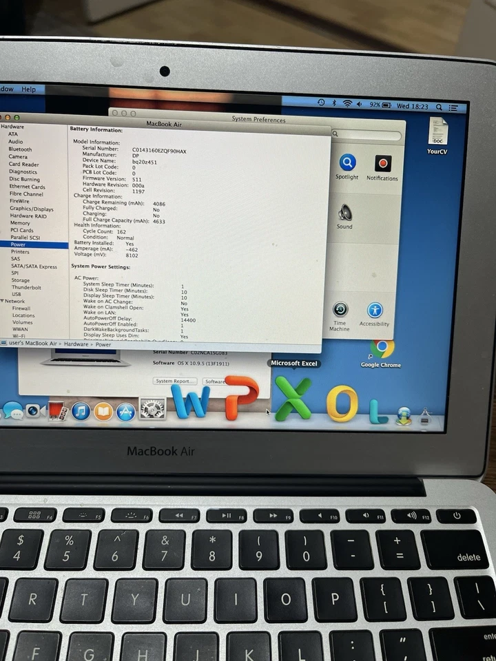 Apple MacBook  Air 11" - A1465 Early 2014 i5 1.4GHz 4GB RAM 128GB SSD Big Sur - Image 4 of 4