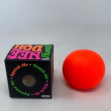 Schylling NeeDoh Groovy Glob Stress Ball, Orange, 2.5in