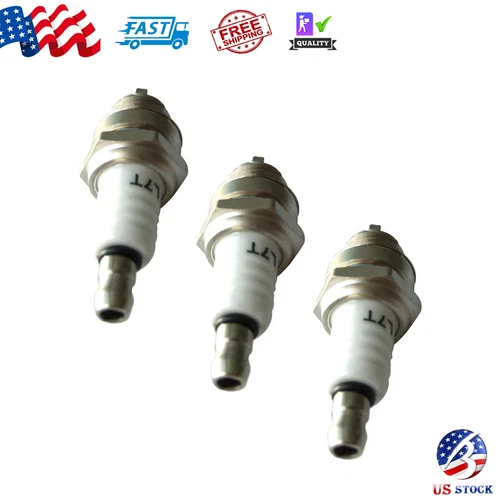 3pcs L7T Spark Plug For Various Strimmer Chainsaw Lawnmower Hedge Trimmer Cutter