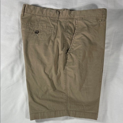 Goodfellow mens dark khaki Linden flat front 8.5inseam chino shorts - size 36 - Picture 9 of 11