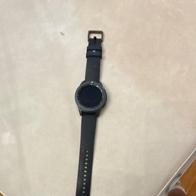 Samsung Galaxy Watch 46mm Black Stainless Steel Bluetooth Silicone Band
