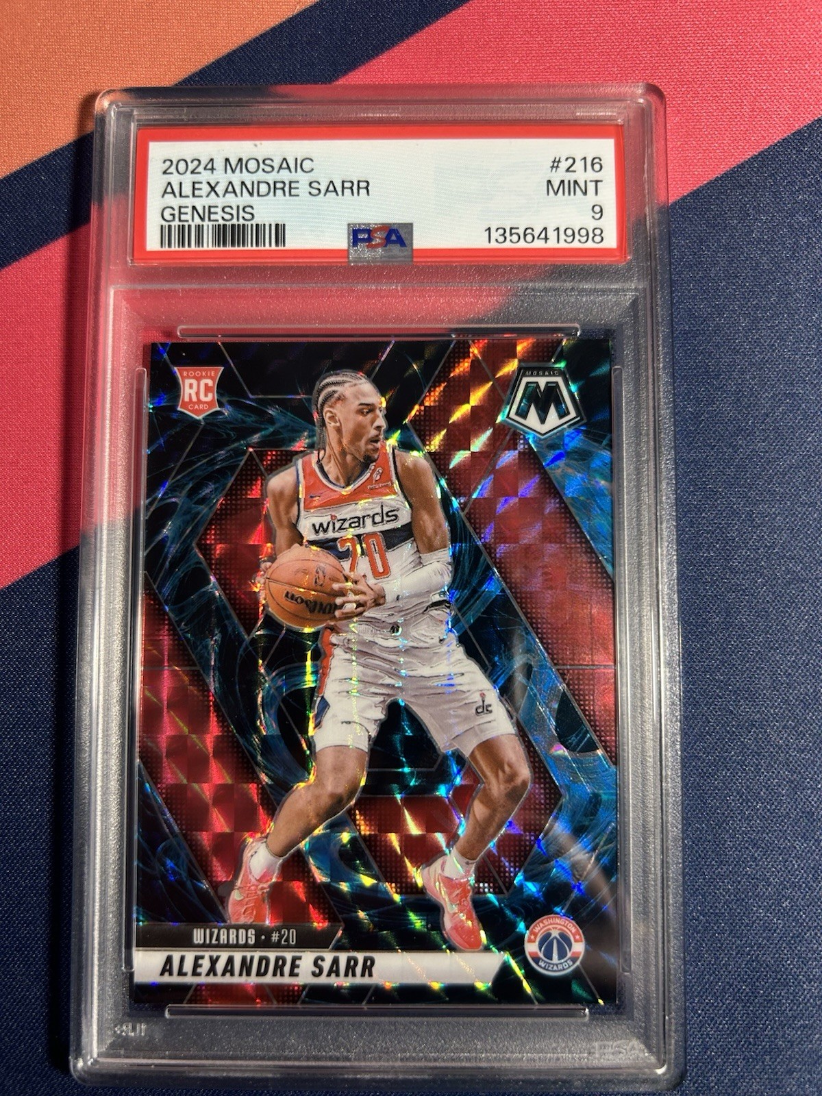 2024-25 Panini Mosaic - Rookies Alexandre Sarr #216 Genesis Mosaic Prizm (RC)