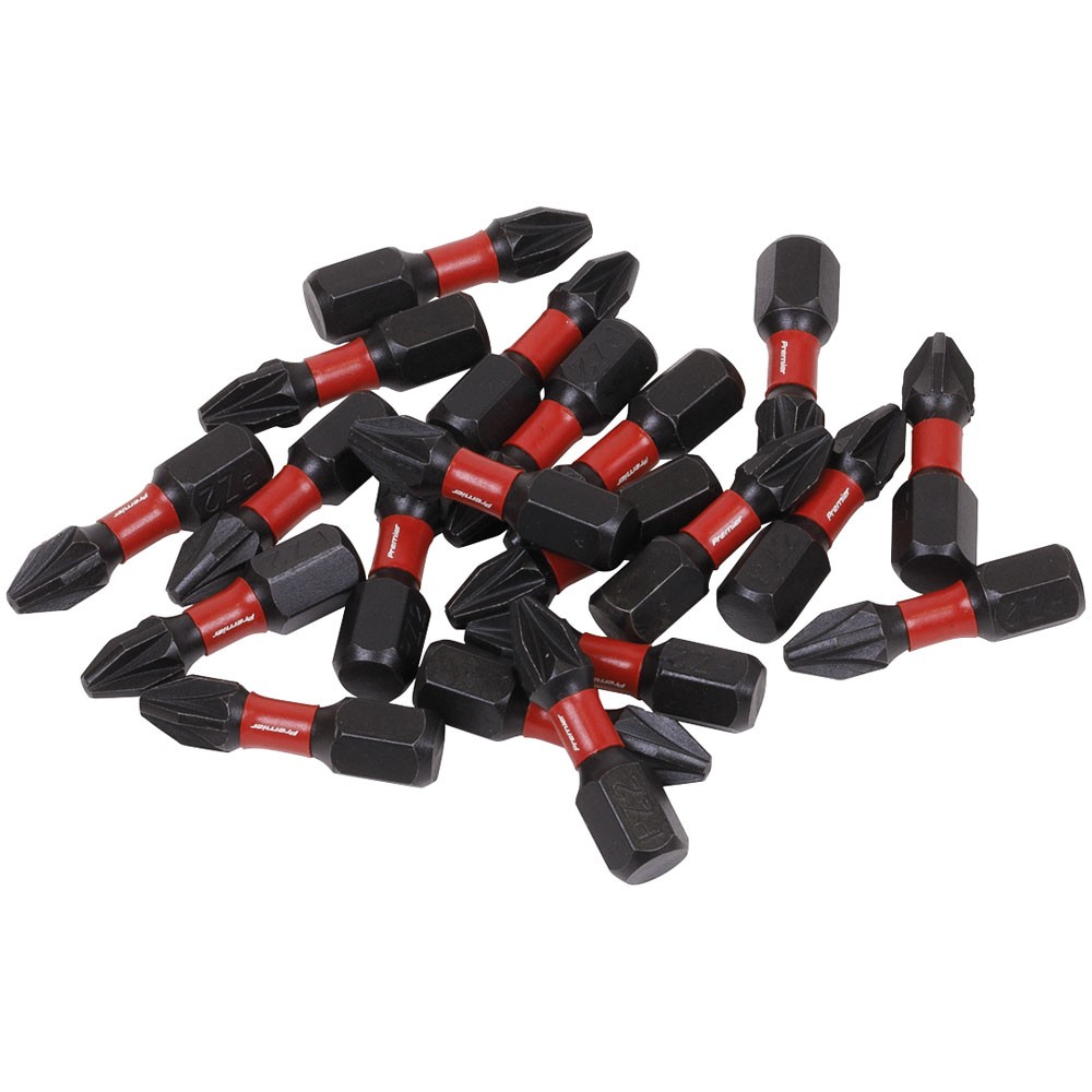 Sealey Pozi #2 Impact Power Tool Bits 25mm - 20pc