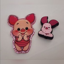 Flatback Pig Focal Bead Crafts Badge Keychain Bag Clip Hair Clip Beads Magnet