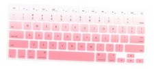 Silicone Keyboard Cover Skin for MacBook Air 13 Inch A1466 Light Pink