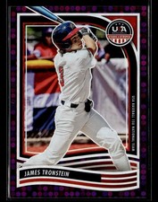 2024 Panini Stars & Stripes USA Baseball #10 James Tronstein Purple #/99 card