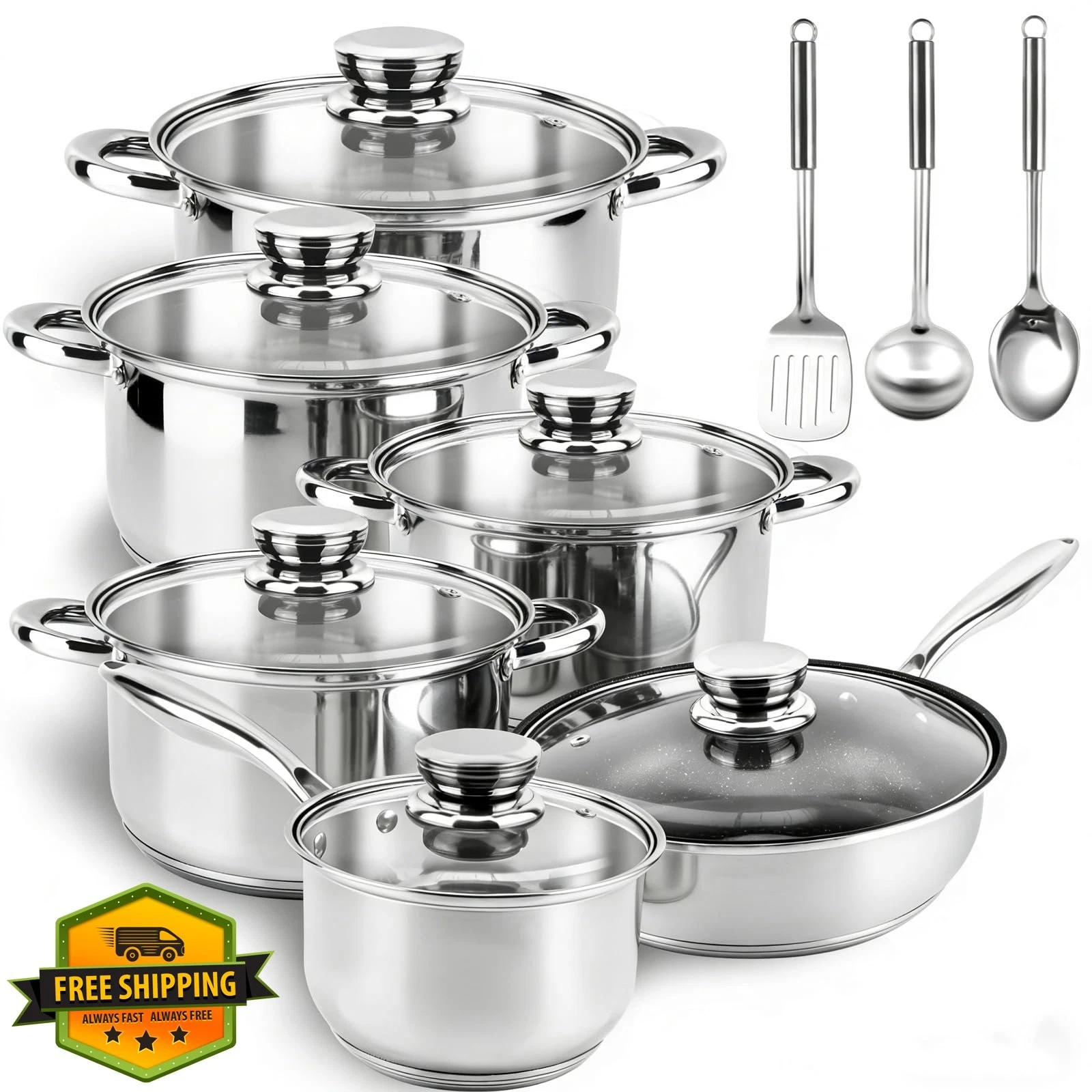 Colourcoco 15pc Cookware Set Nonstick Pots Pans Induction Oven Safe
Opens in a new window or tab