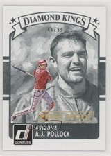 2016 Panini Donruss Diamond Kings Press Proof Gold 46/99 AJ Pollock #1 2u3