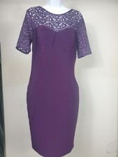 Purple Mother of the Bride Dress Size 14 Wedding Guest Formal Church Semi-Formal