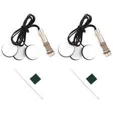 2x Piezo Bridge Pickup 6.35mm Audio Jack for Acoustic Guitar Mandolin Banjo Lute