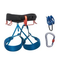 Black Diamond Momentum Package Men's Climbing Harness Set, Kingfisher, X-Large