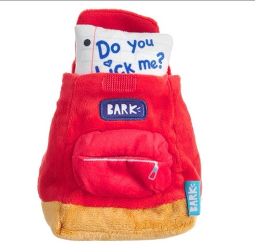 Nueva caja de corteza Barkpack 2 piezas Mochila escolar de juguete para perros y pedazo de papel - Imagen 2 de 10
