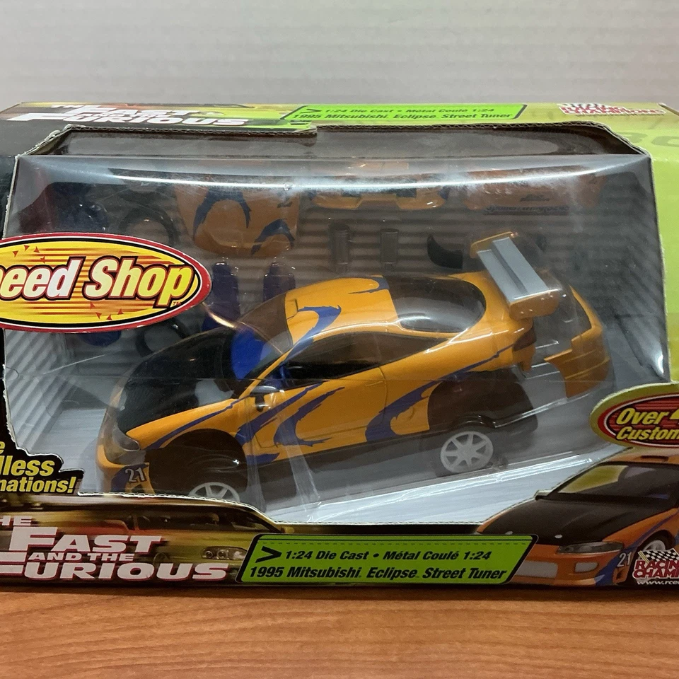1-24 Fast Furious Speed Shop Mitsubishi Eclipse Racing Champions Joy Ride ERTL - Image 3 of 4