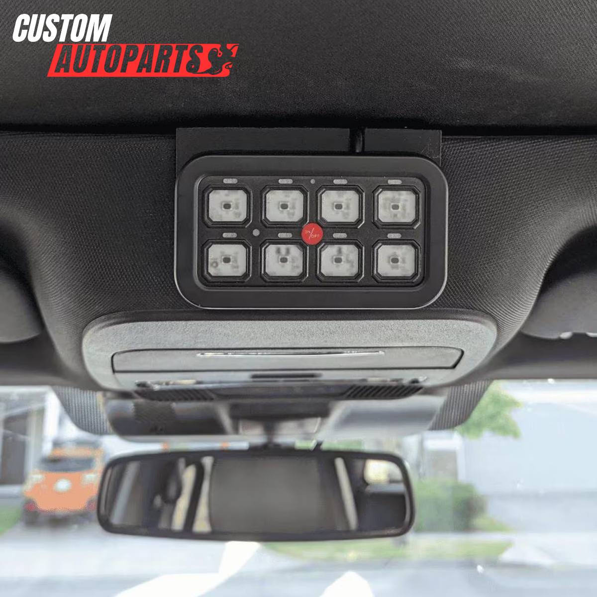 Ford F-150 Auxbeam 8-Gang Switch Mount | 2021-2024 | Overhead