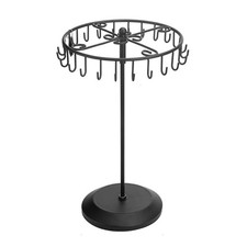 Rotating Necklace Holder Jewelry Organizer Display Stand 15.7-Inch with 23 Hooks