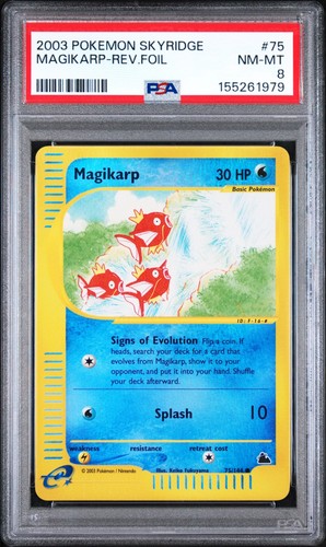 Magikarp graded PSA 8 for sale on eBay