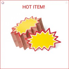 Starburst Signs with Stickers 200pcs Price Tags for Garage, Estate, Yard Sales