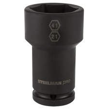 Steelman 34 In Drive 41mm 6 Point 21mm 4 Point Budd Combo Impact Socket 79330