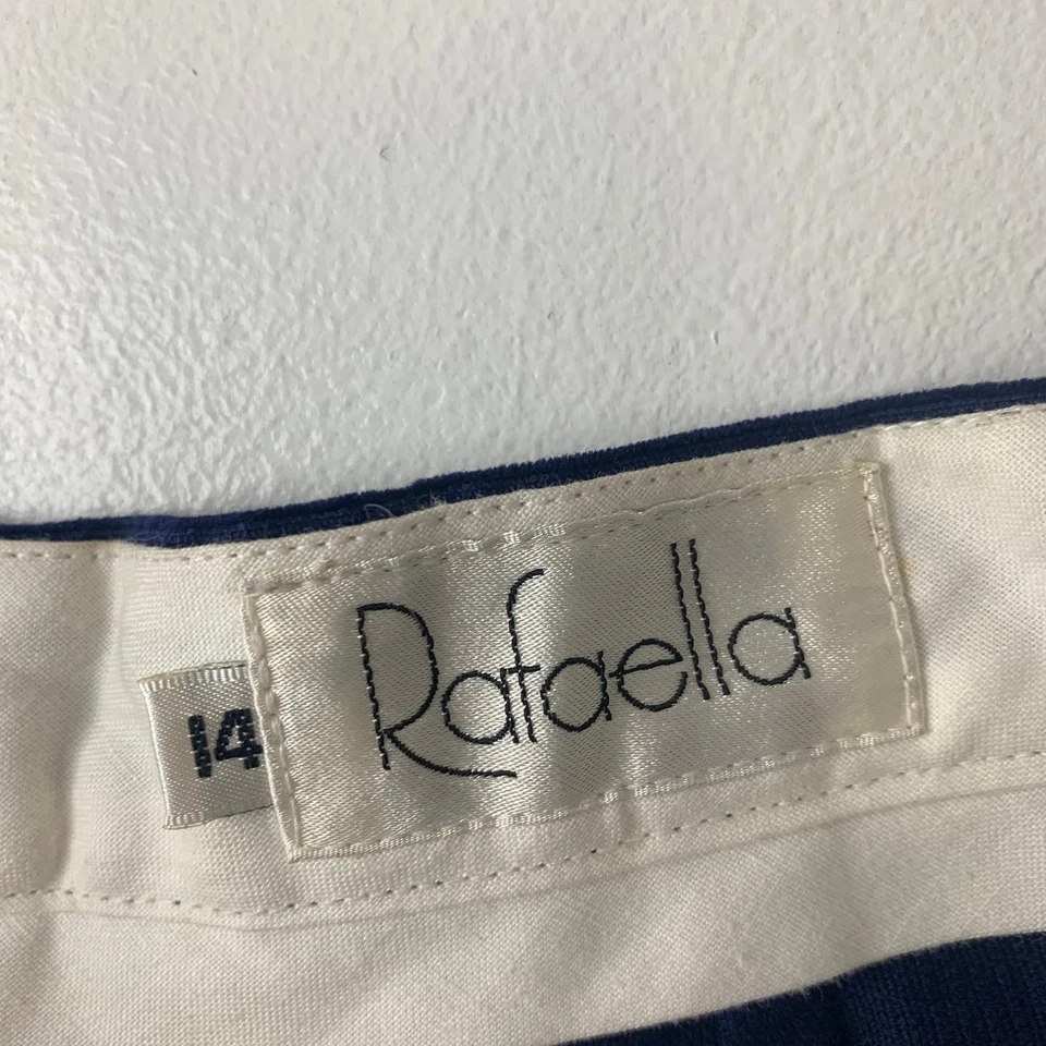 Pantalón de pana Rafaella pierna ancha vintage azul marino para mujer Reino Unido 10-12 Foto 4 de 4