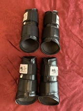 ASB Horse Boots Size Cob Set Of 4 Front Sm / Rear Med Black