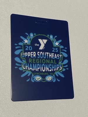 Bagtag Swim Meet Credential 2025 YMCA USRY Regional Champs Virginia NC SC VA