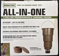 NEW  5-Gallon All-in-One Hanging Deer Feeder