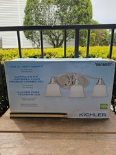 Kichler LED 3-Light Vanity Light - Satin Nickel Finish Model 0616047