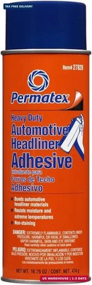 Permatex 27828 Body Shop Heavy Duty Headliner and Carpet Adhesive, 16.75 oz Aero