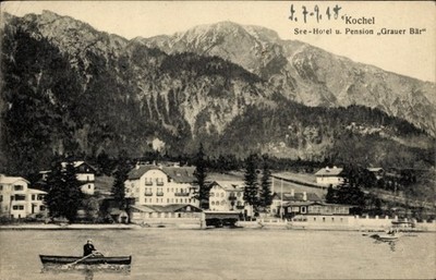 Postcard Kochel am See Upper Bavaria, See-Hotel and Pension Grey Bear,... - 4960954