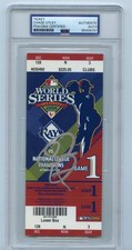 Chase Utley Signed Autograph 2008 MLB World Series Game 1 Ticket Stub PSA/ DNA