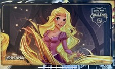 🔥Disney Lorcana Challenge Top 16 Foil Rapunzel Play mat w/ Grace Tran Auto