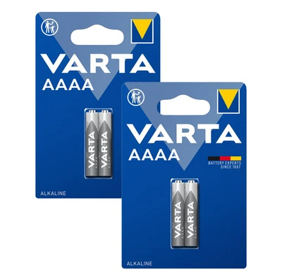4x VARTA AAAA 1,5V Alkaline Batterien LR61 E96 MN2500 LR8D425 - Bild 1 von 4