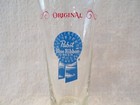 Vintage 7.25" PABST BLUE RIBBON BEER Drink Bar Advertising Glass — photo 2