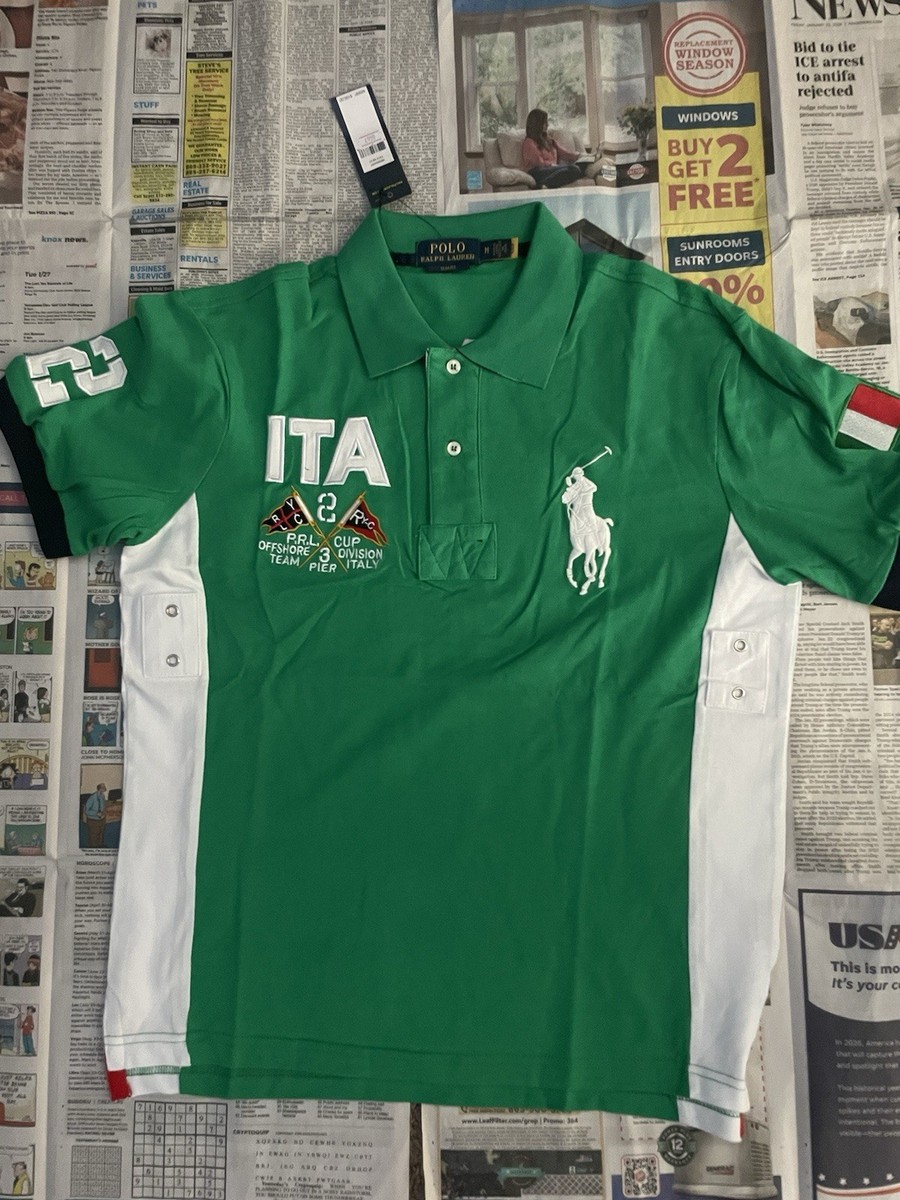 Polo Ralph Laurens Chief Keef Italy's Men's Slim Fit Polo Shirt M