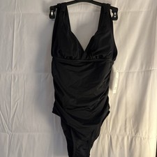 Time and Tru Black Women Bikini Size S 4-6 Slimming Silhouette