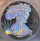 2025 ICG - Brilliant Uncirculated Silver Eagle Ruthenium & Hologram- 1 Of 500
