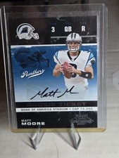 2007 Playoff Contenders #198 Matt Moore Auto Miami Dolphins 