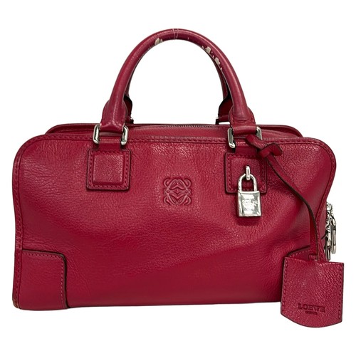 LOEWE Amazona 28 352.35.A03 Bordeaux Leather Handbag