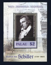Palau: 2005 Friedrich Von Schiller 200th Anniv Souvenir Sheet (813) MNH