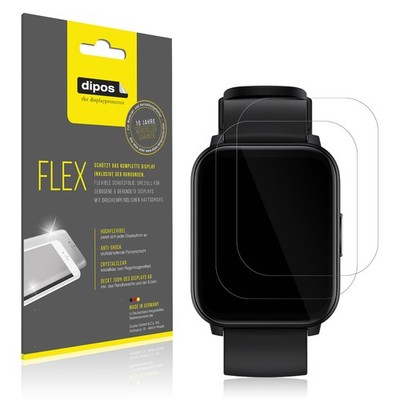2x 3D Full Cover Schutzfolie für Realme Watch S100 Panzerfolie Anti-Shock