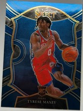 2020-21 Panini Select - Concourse Tyrese Maxey #81 Blue (RC)