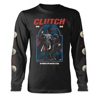 Clutch - Elephant (Black) Black Long Sleeve Shirt Small